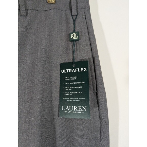 NWT LAUREN Ralph Lauren Pants Men 36x32 Gray Classic Fit Ultraflex Performance - Picture 3 of 9